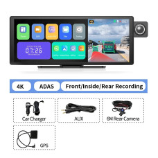 Відеореєстратор Imagebon H50 11.3 дюйма 4K із підтримкою ADAS CarPlay і Android Auto