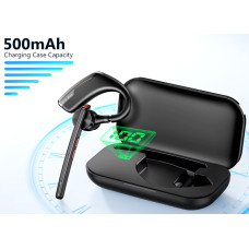 Бездротова Bluetooth гарнітура New Bee M51 5.2 з подвійним мікрофоном, CVC8.0 шумозаглушенням та HIFI звуком (Чорні)