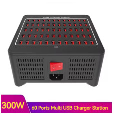 Універсальна багатопортова USB-зарядна станція 300W 60 портів