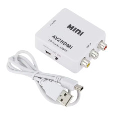 LccKaa AV/RCA CVBS в HDMI 1080P Відео Конвертер (Білий)