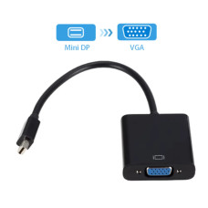 Адаптер Mini DisplayPort (Mini DP) у VGA, чорний