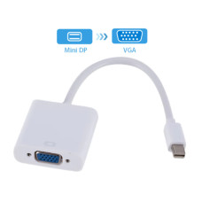 Mini DisplayPort (Mini DP) в VGA адаптер, білий