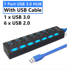 LccKaa USB HUB 3.0 (7 портів)