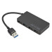 USB Hub 3.0 LccKaa — розгалужувач на 4 порти, зчитувач U‑дисків для ПК і ноутбука