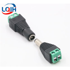 Роз'єм постійного струму 2-контактний (папа+мама) адаптер живлення DC 5.5 мм x 2.1мм