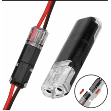 З'єднувач електричних проводів (клемник швидкого монтажу, 2pin) — комплект 2 шт.