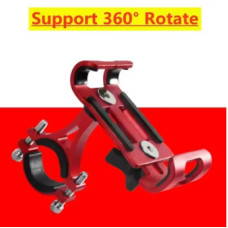 Алюмінієвий телескопічний тримач для смартфона на велосипед/мотоцикл (Red) Алюмінієвий телескопічний тримач для смартфона на велосипед/мотоцикл (Red)