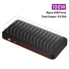 Багатопортовий USB зарядний пристрій Tongdaytech (100W, 15 портів)