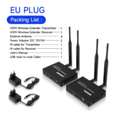 Бездротовий HDMI подовжувач VIKEFON 1080P Передавач і приймач HDMI сигналу на 200 м (1 TX + 1 RX)