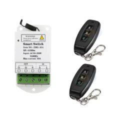 2-канальний реле-приймач із пультом керування | Універсальний бездротовий перемикач 433 МГц (модель 1R 2B) 2-канальний реле-приймач із пультом керування | Універсальний бездротовий перемикач 433 МГц (модель 1R 2B)