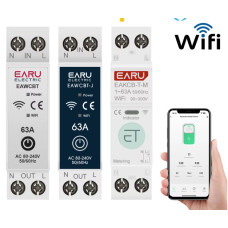 EARUELETRIC EAKCB-T-M Wi-Fi Вимикач із функцією вимірювання енергії | Tuya / Smart Life 40А