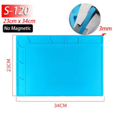 Силіконовий килимок для паяльних робіт S-120 (без магнітів) — термостійкий антистатичний мат