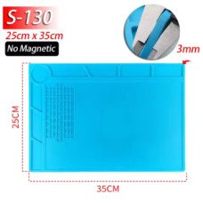 Силіконовий килимок для паяльних робіт S-130 (без магнітів) – термостійкий антистатичний робочий мат