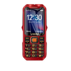 PHONEMAX Q8 GSM 2G мобільний телефон із потужною батареєю, ліхтариком і 2.4-дюймовим дисплеєм, червоний