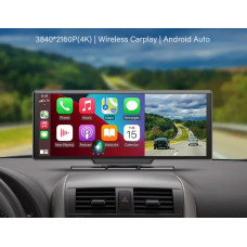 Автомобільний відеореєстратор 10.26″ сенсорний екран (2 камери, 4K 2160P, GPS, нічне бачення) Two camear-R