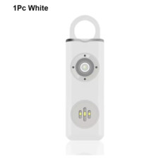 Персональна сирена з ліхтариком AF-2004 (130дБ , LED освітлення, акумулятор із зарядкою через Type-C) Білий