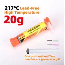 Паяльна паста високотемпературна XH-ZG217 (Sn96.5/Ag3/Cu0.5, 20–38μm, 217°C) 20г