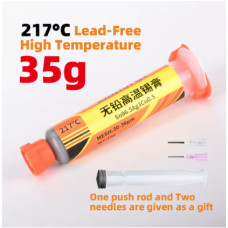 Паяльна паста високотемпературна XH-ZG217 (Sn96.5/Ag3/Cu0.5, 20–38μm, 217°C) 35г