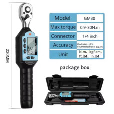Цифровий динамометричний ключ NITERUS GM 1/4'' 0,9–30 Н·м (GM30)