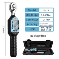 Цифровий динамометричний ключ NITERUS GM 1/4'' 0,3–10Нм (GM10)