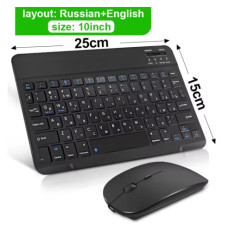 Бездротова клавіатура з кирилицею та англійською + миша (Чорна) Бездротова клавіатура з кирилицею та англійською + миша (Чорна)