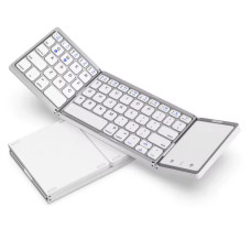 Складна бездротова клавіатура Seenda з тачпадом | Bluetooth 5.1 | Біла