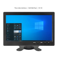 10.1" LCD HD монітор Podofo 101VGA | TFT дисплей | VGA/AV/USB/SD | Динамік