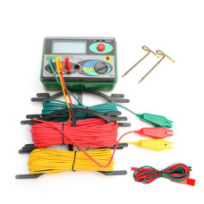 Цифровий вимірювач опору заземлення KKMOON DY4100 | Тестер DY4100 | 0–2000Ω | Вимірювання заземлення та напруги | Захист від пилу та вологи