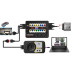 GODIAG GT100+ / GT100 Pro OBDII Breakout Box | Розгалужувач для ECU з CANBUS, дисплеєм струму і живленням 12V/24V