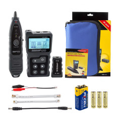 Тестер мережевих кабелів NOYAFA NF-8209 | Цифровий і аналоговий локатор + тестер PoE, довжини, обривів, портів