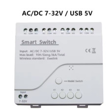 4CH Wi-Fi Реле eWeLink 7–32V | Голосове та віддалене керування, Таймер, Alexa/Google Home