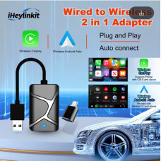 iHeylinkit X6 | Бездротовий адаптер CarPlay та Android Auto з підтримкою 5G Wi‑Fi і Bluetooth 5.0