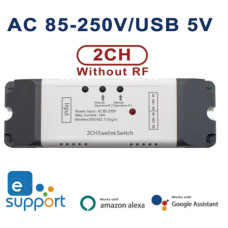 Wi-Fi реле eWelink 2CH AC 85–250V для систем розумного дому