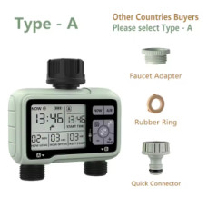 HCT-326 — Автоматичний таймер поливу на 2 зони з незалежним програмуванням (Type-A) HCT-326 — Автоматичний таймер поливу на 2 зони з незалежним програмуванням (Type-A)