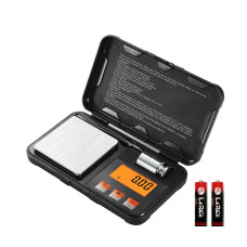 Міні точні ваги 0.001г / 50г з підсвіткою, кришкою і набором аксесуарів для золота, ювелірних виробів, порошків