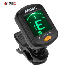 Кліпсовий тюнер AROMA AT-01A LCD для гітари, укулеле, скрипки, басу