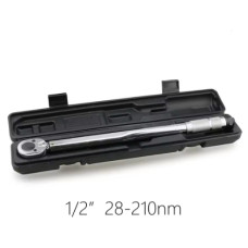 Динамометричний ключ 1/2" 28–210 Н·м (тріскачка, регульований, з кейсом)
