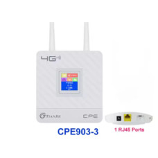TIANJIE CPE903 – 4G LTE Wi-Fi Роутер 150 Мбіт/с (Cat4, SIM, зовнішні антени, екран CPE903-3)