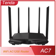 Tenda AC7 – Дводіапазонний Wi‑Fi роутер AC1200 (2.4GHz + 5GHz), 5 антен 6 dBi, MU‑MIMO, керування через додаток, до 1167 Мбіт/с