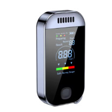 Цифровий алкотестер з LCD‑дисплеєм, безконтактний, USB Type‑C, брелок