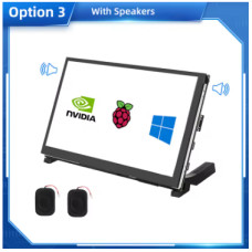 7″ Сенсорний IPS-монітор з динаміками | 1024×600 | HDMI | Ємнісний екран | Для Raspberry, Windows ПК