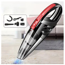 Портативний автомобільний пилосос — бездротовий, вологе та сухе прибирання, повний комплект насадок
