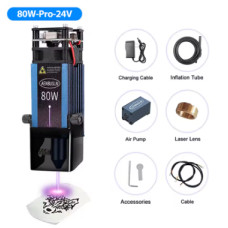 Лазерна гравіювальна головка 80 Вт, 24 В — повний комплект