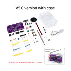 Комплект для збирання міні FM‑радіоприймача на RDA5807S з підсилювачем TDA2822 (HU 017B With Shell)