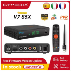 Супутниковий ресивер GTMEDIA V7 S5X з підтримкою DVB-S2X, H.265, BISS Auto Roll, USB Wi-Fi та онлайн-кіно