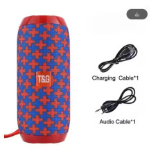 Портативна Bluetooth-колонка 10 Вт, сабвуфер, IPX5, FM, TWS, MicroSD, AUX, 1200 мА·год