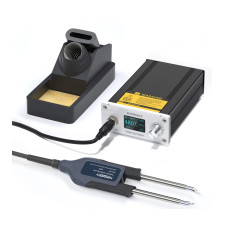 T12 OLED V2.1 Tweezers — паяльна станція з пінцетом і ручкою (STM32, 5-pin, подвійний вихід, авто-сон)