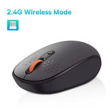 Baseus F01B 2.4G, 1600 DPI, безшумні кліки, сірий колір