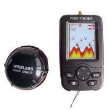 Ехолот для риболовлі, бездротовий сонар 125 kHz, чорний