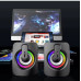 Комп’ютерні колонки HIFI Stereo з USB, LED-підсвіткою та мікрофоном (стереозвук 3D, для ПК та ноутбука)